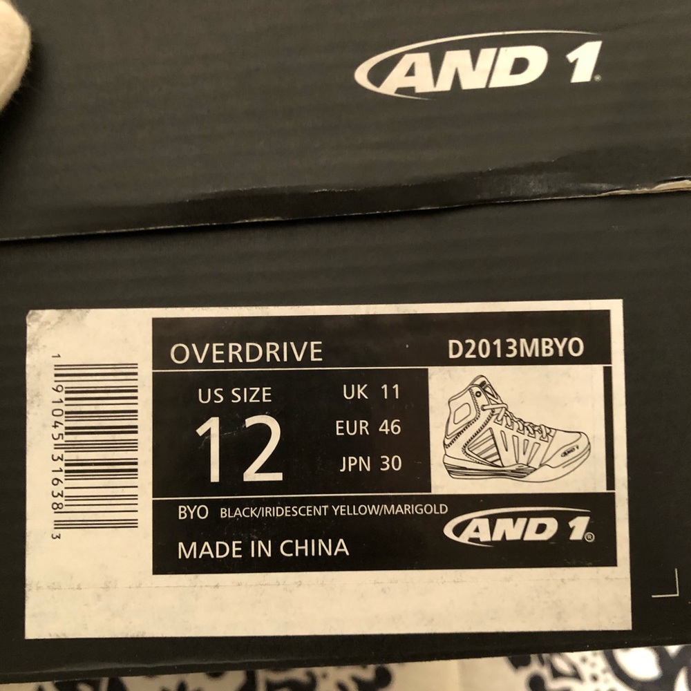 🛑 Exclusive AND 1 Men's Overdrive Basketball Shoe - Picture 7 of 7